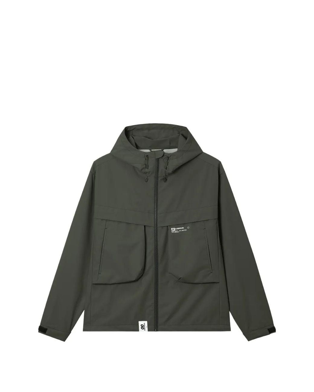 Chocoolate Green Zip-Up Hooded Jacket for men