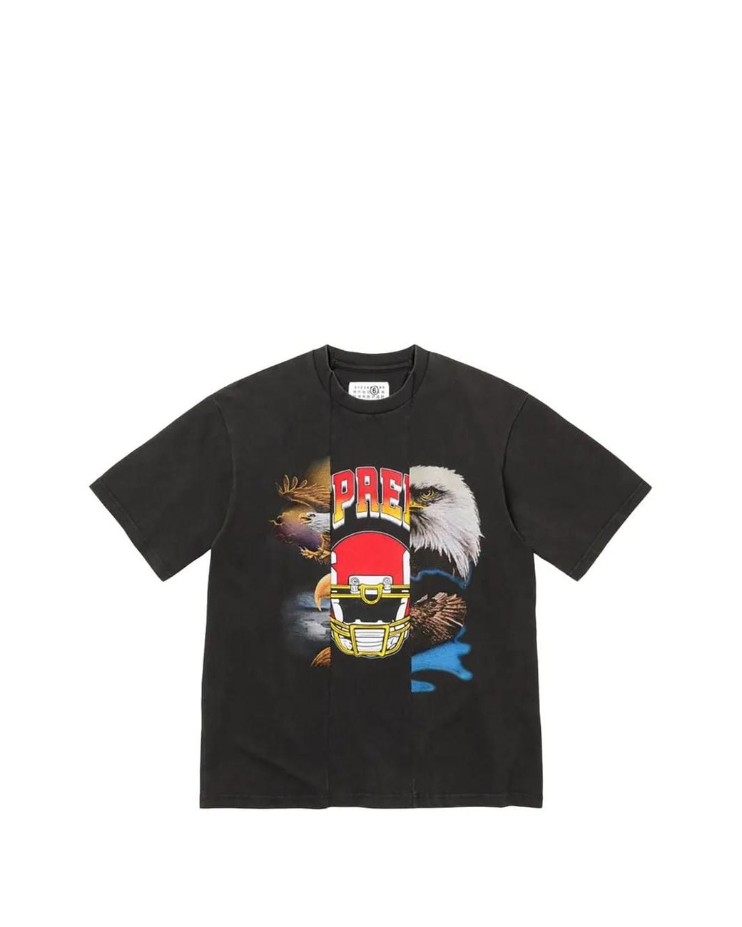 Supreme Black X Mm6 Maison Margiela Short-Sleeved T-Shirt for men