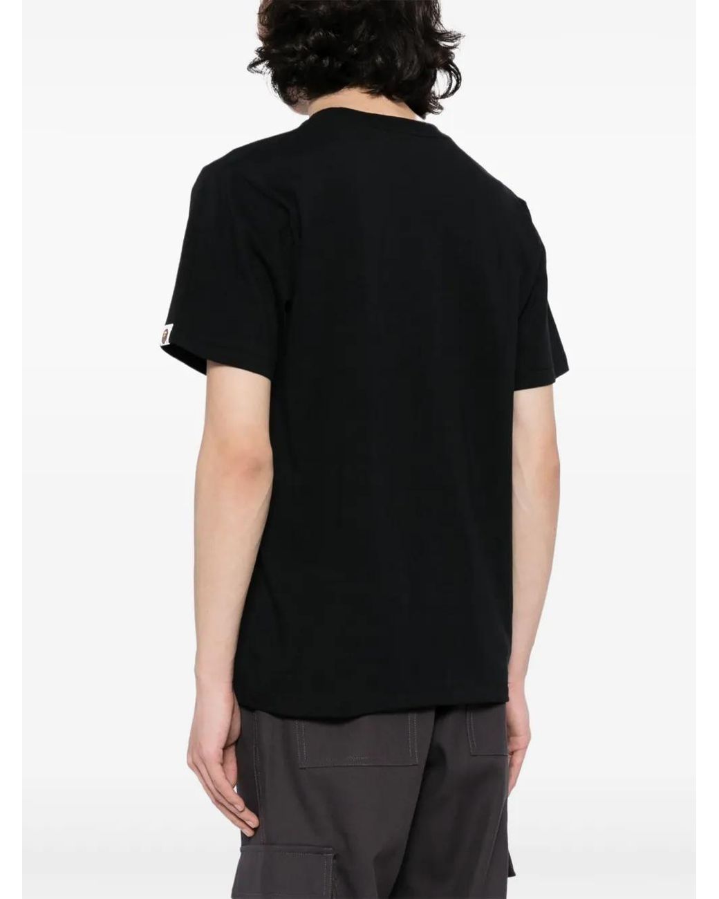 A Bathing Ape Black Camo Big Ape-Print T-Shirt for men