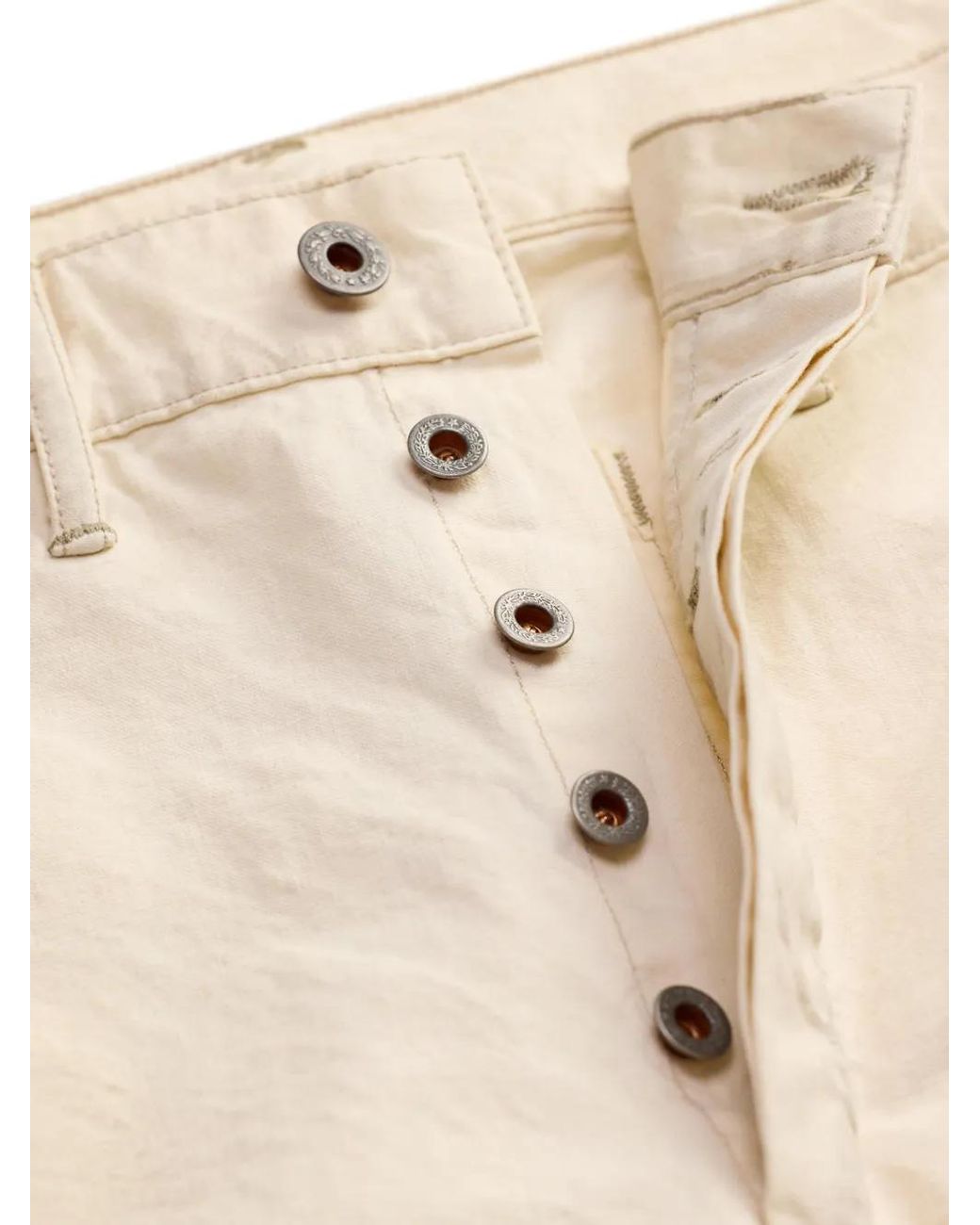 RRL Natural Logo-Detail Trousers for men