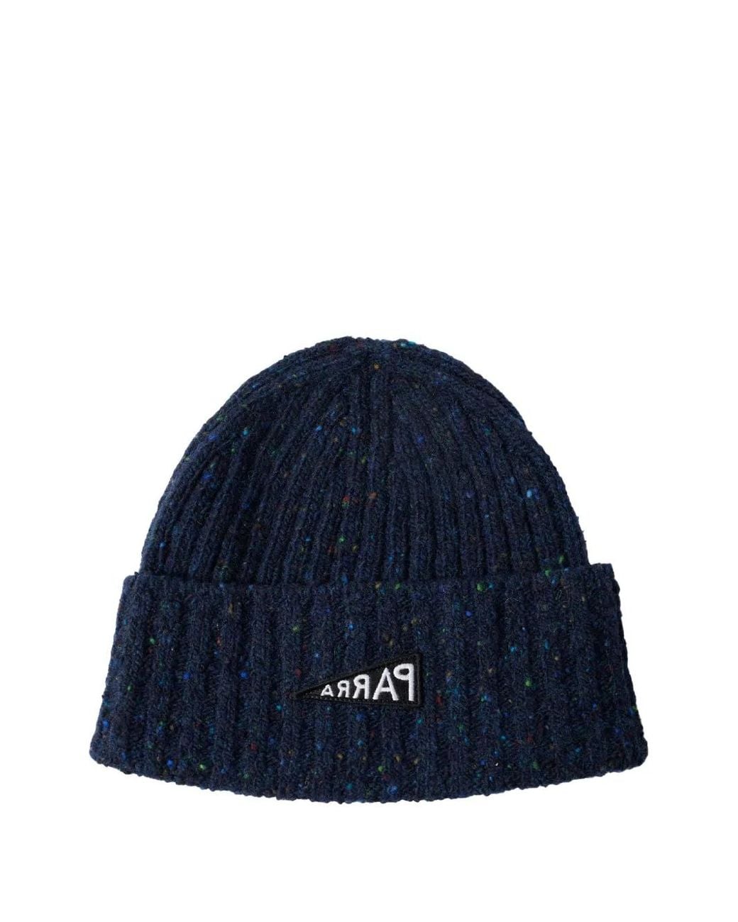 by Parra Blue Reverse-Flag Beanie Hat for men