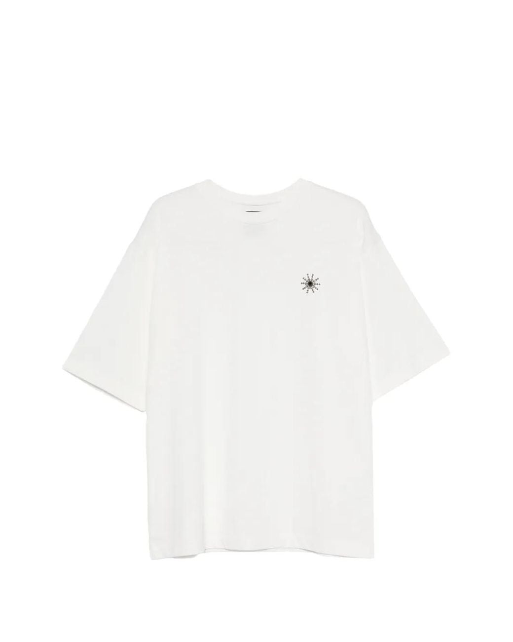 HTC White Studded-Embellishment T-Shirt for men