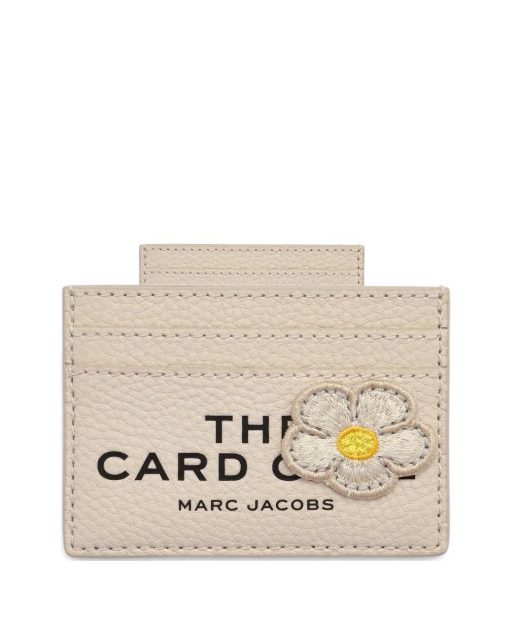 Marc Jacobs Natural The Camp Card Case Patchwork Leather Card Holder