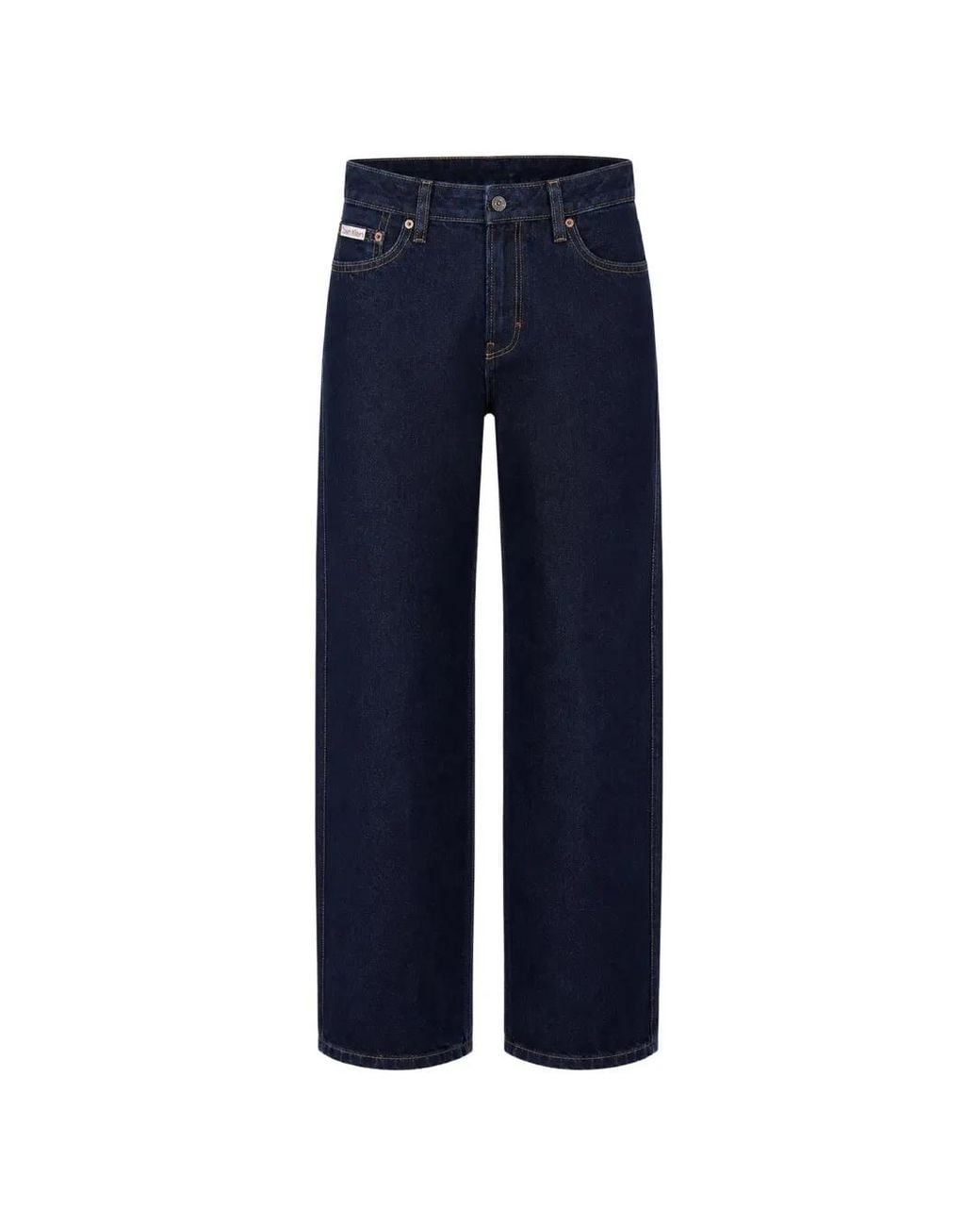 Calvin Klein Blue 90S Logo-Patch Jeans