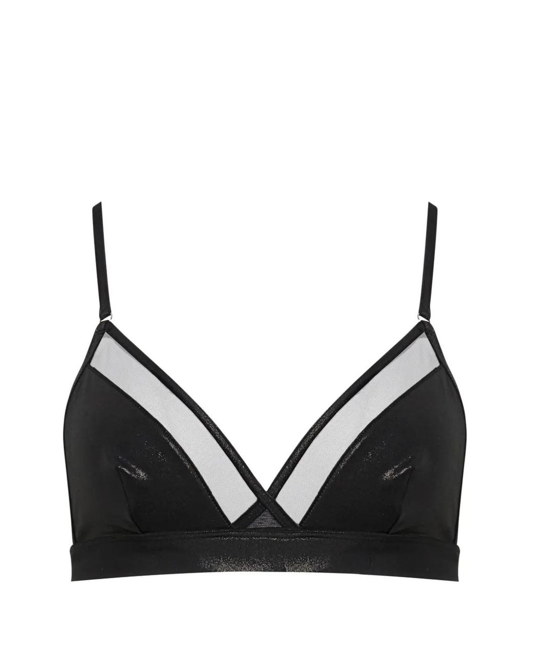 Maison Close Black Minuit Triangle Bikini Top