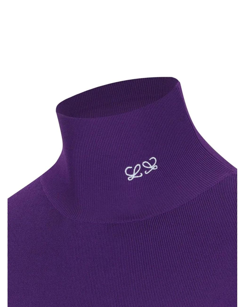 Loewe Purple Pull À Logo Brodé
