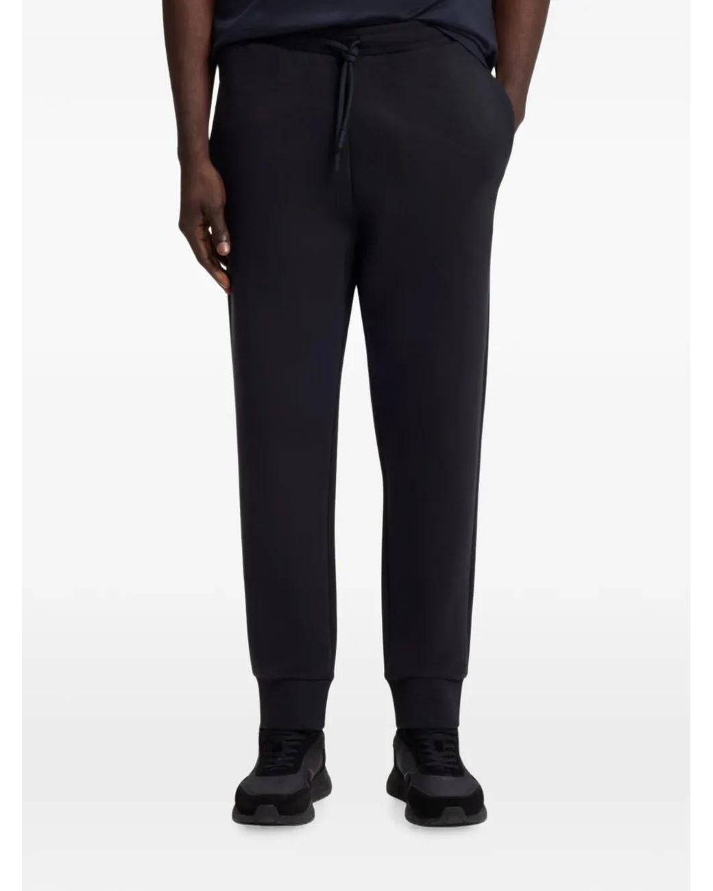 Boss Blue Hadiko Drawstring Track Pants for men