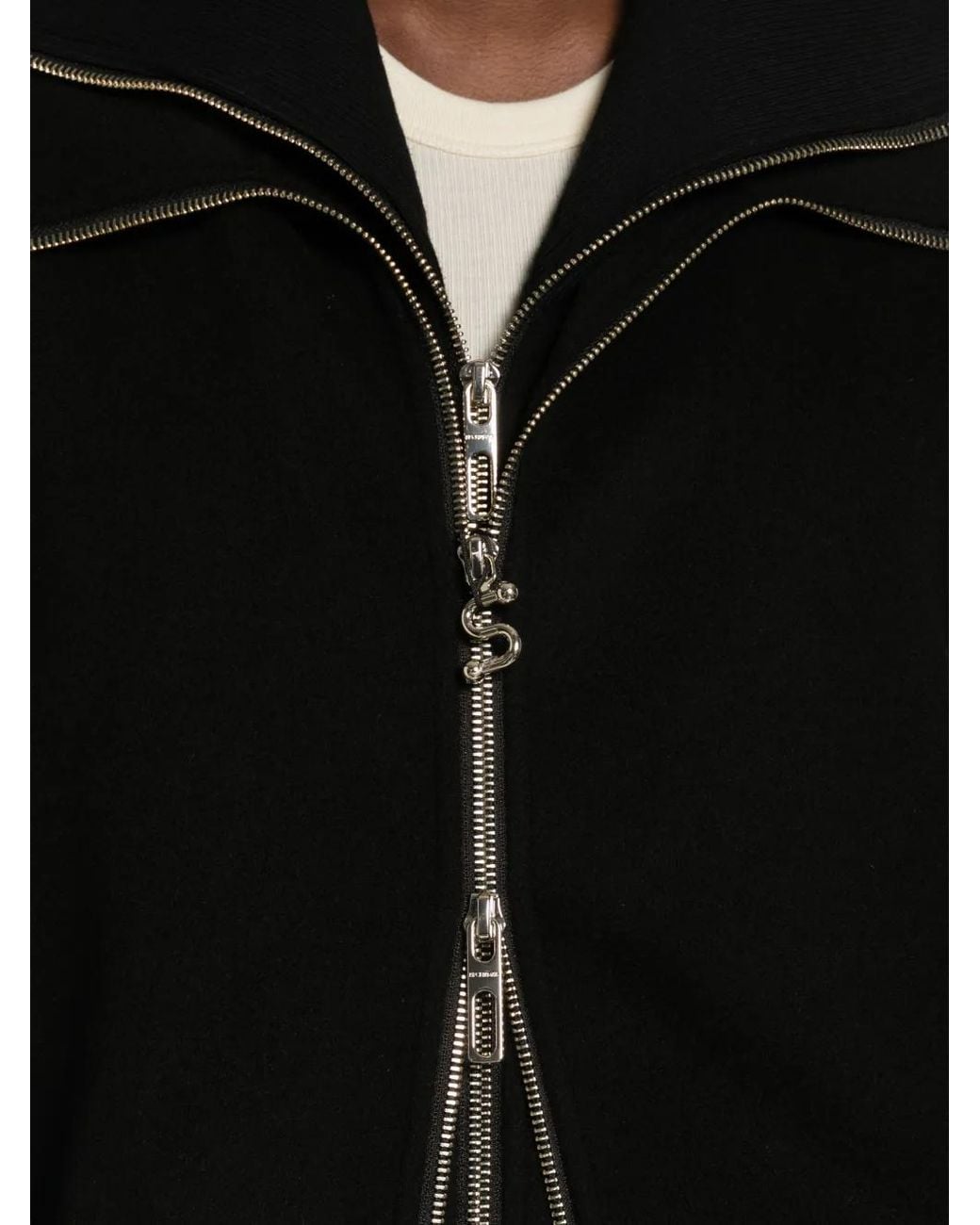 Sportmax Black Zip-Up Jacket