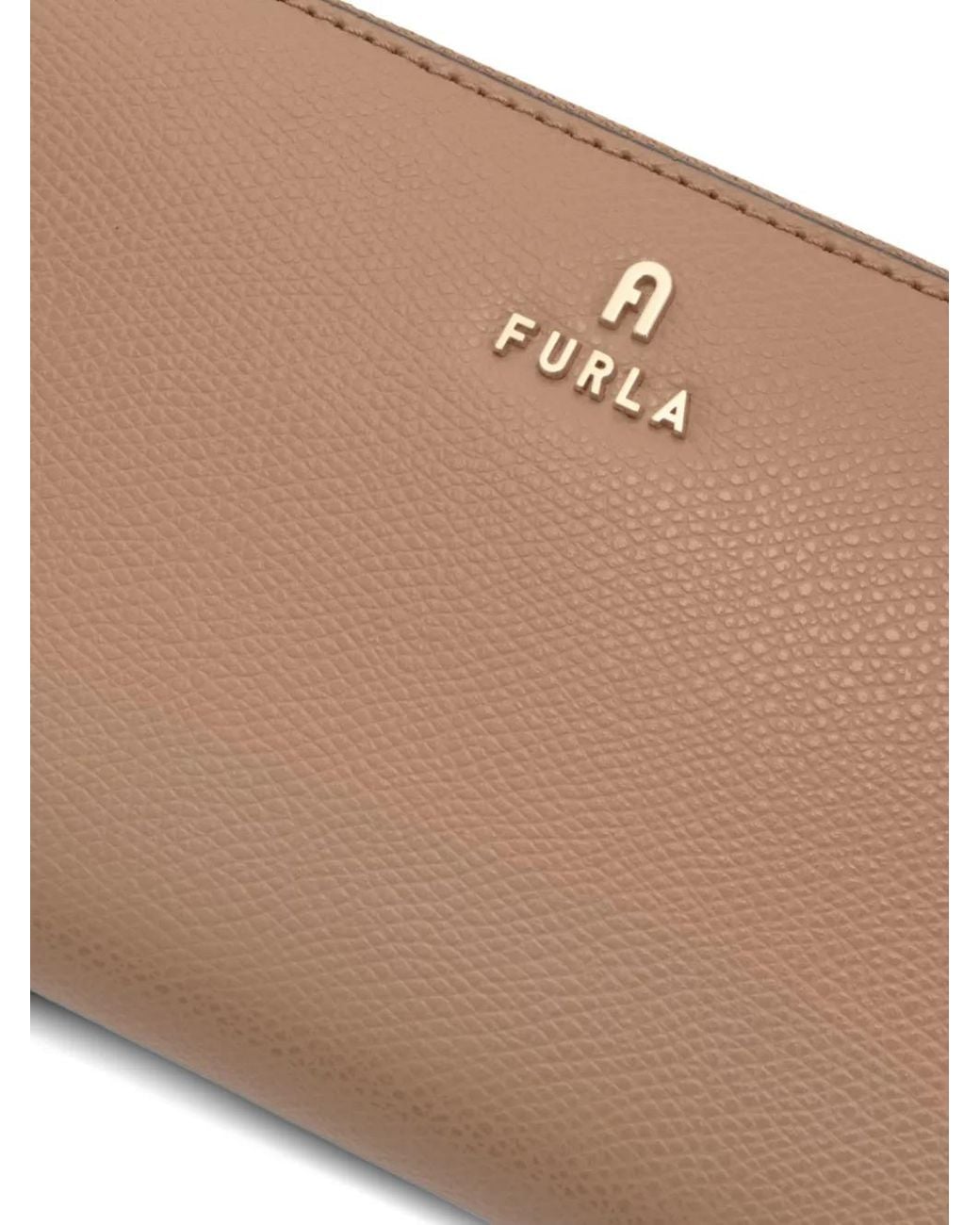 Furla Brown Camelia Xl Zip Around