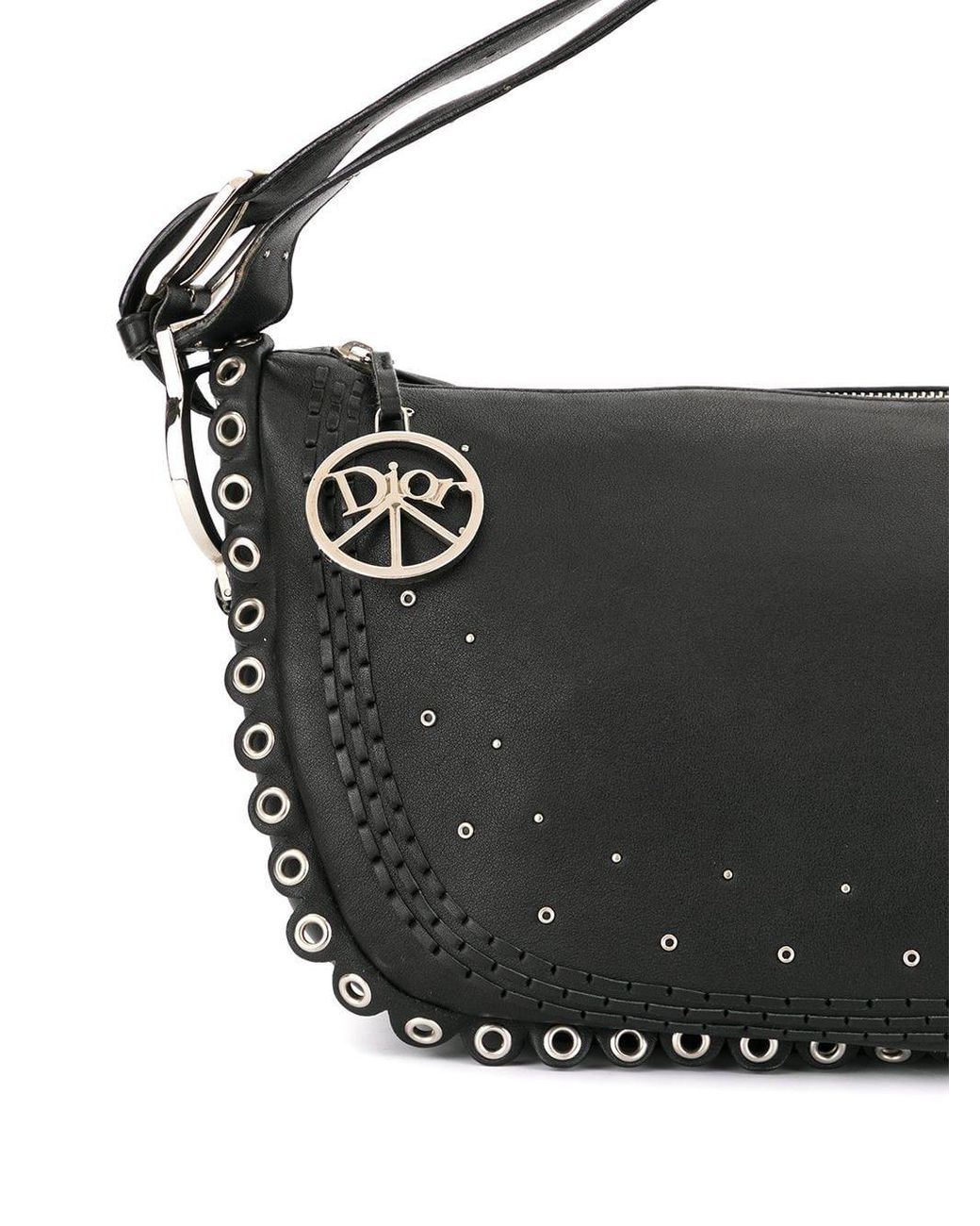 Christian Dior Pre-Owned Peace And Love Hobo Bag in Black | Lyst