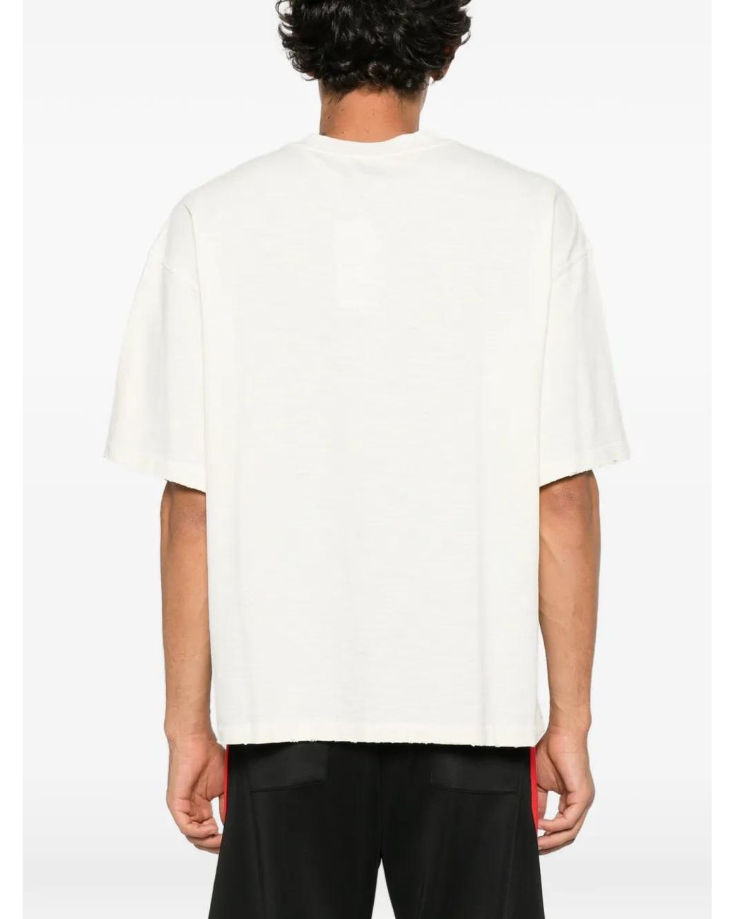 DIET STARTS MONDAY White Slogan-Print Cotton T-Shirt for men