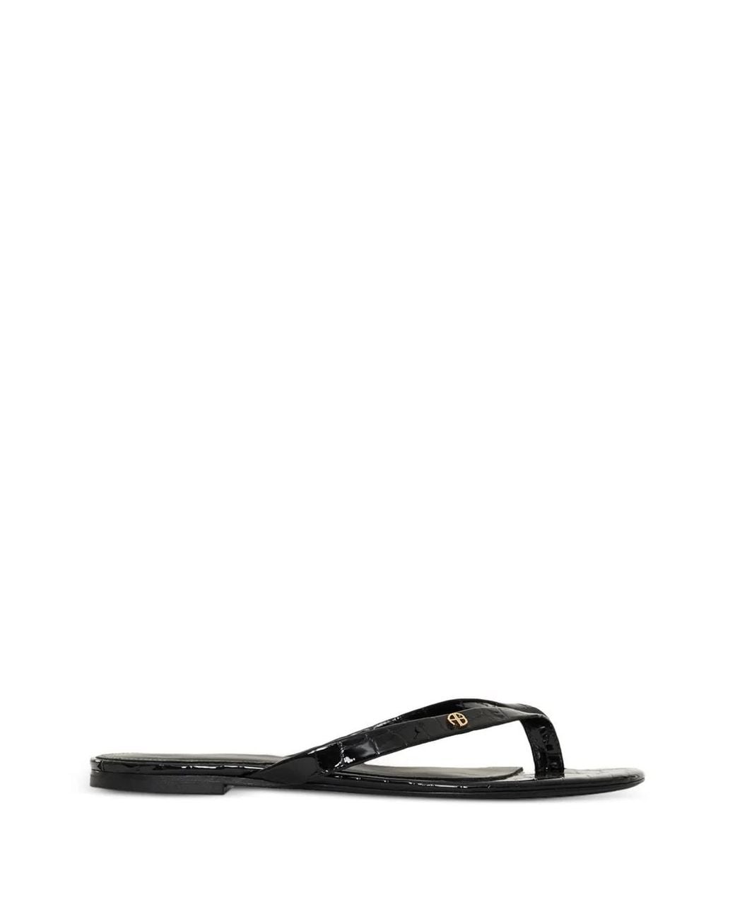 Anine Bing White Noelle Thong Sandals