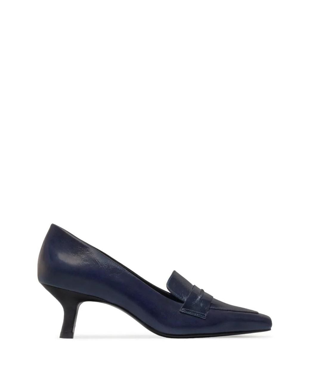 Bernardo Blue Safi Penny-Slot Pumps