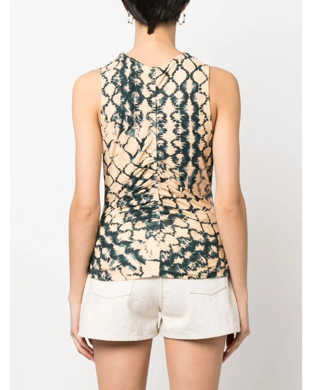 Ulla Johnson Orange Allie V-Neck Sleeveless Top