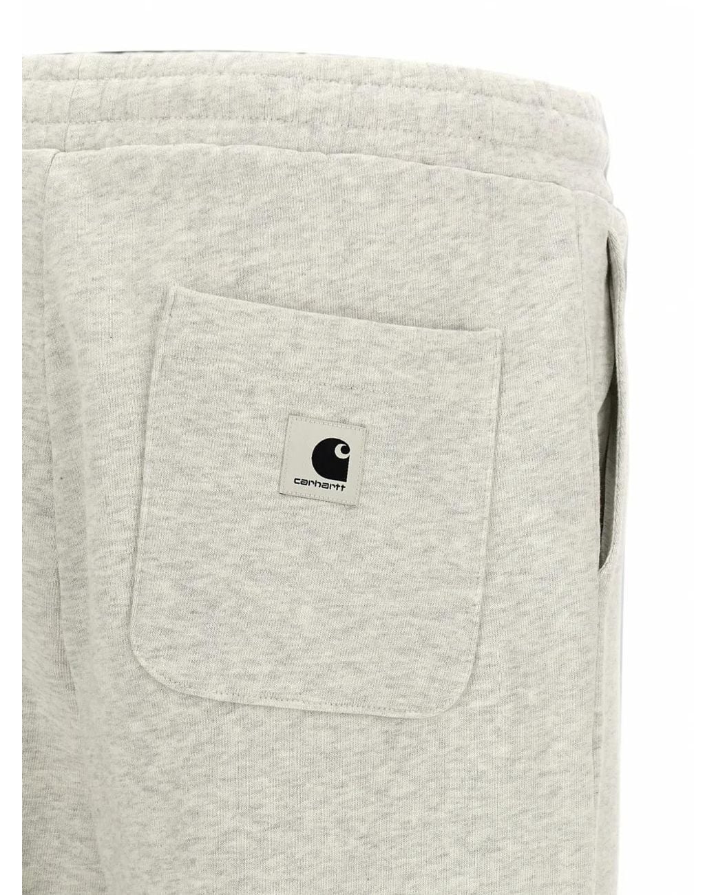 Carhartt White Cassie Logo-Embroidered Track Pants