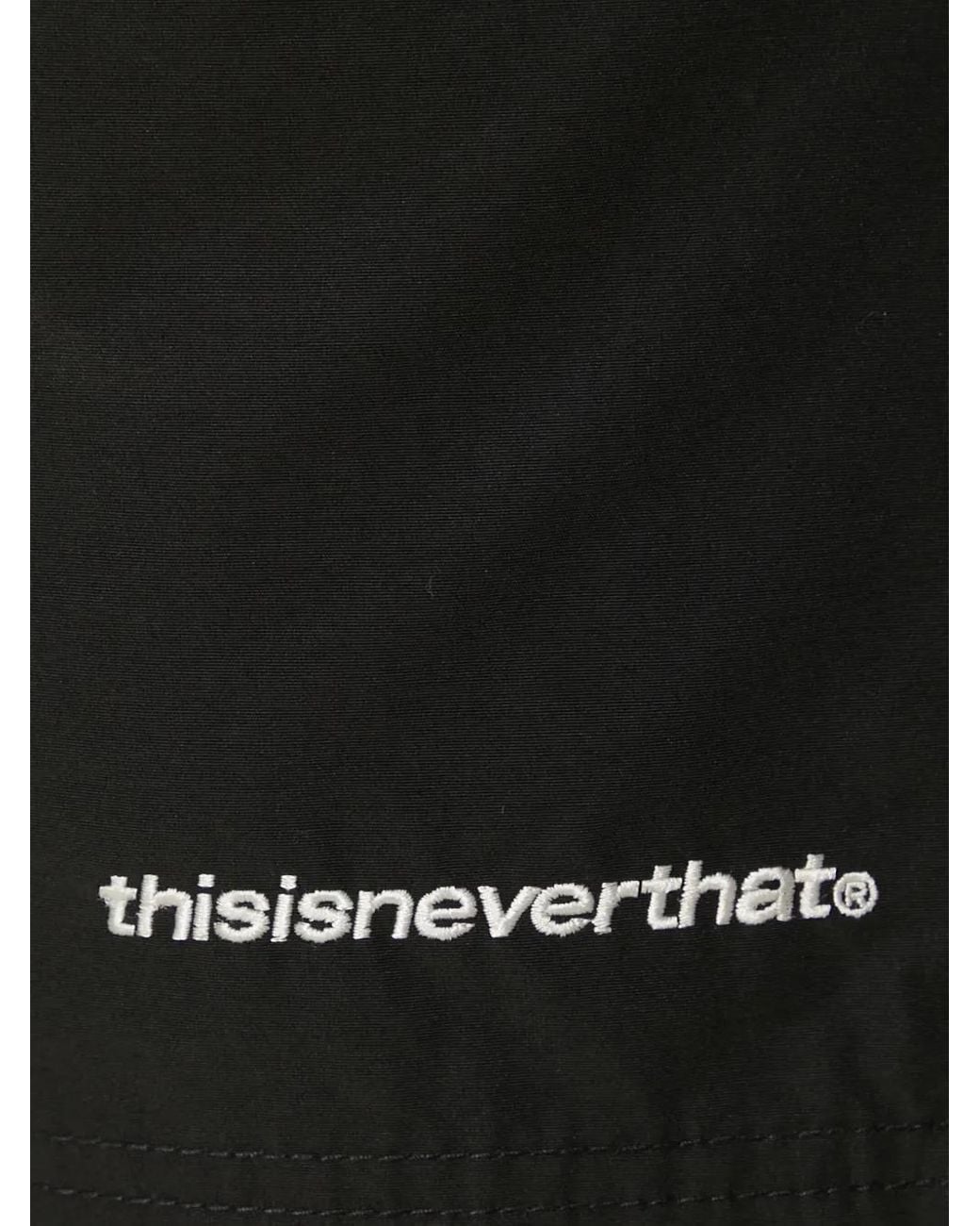 Thisisneverthat Black Zip-Detail Shorts for men