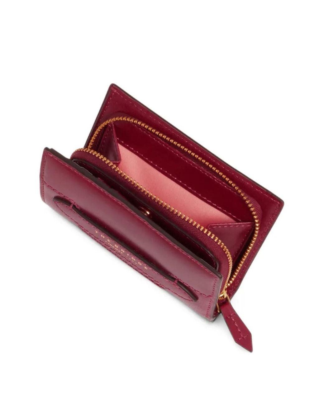 The Bridge Red Logo-Print Leather Wallet
