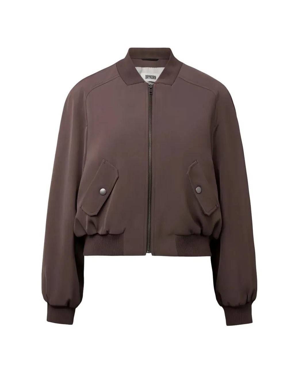 Drykorn Brown Marham Zip-Up Bomber Jacket