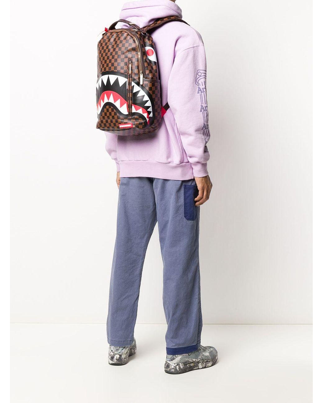 Sprayground Sharks In Paris Backpack in Brown for Men | Lyst