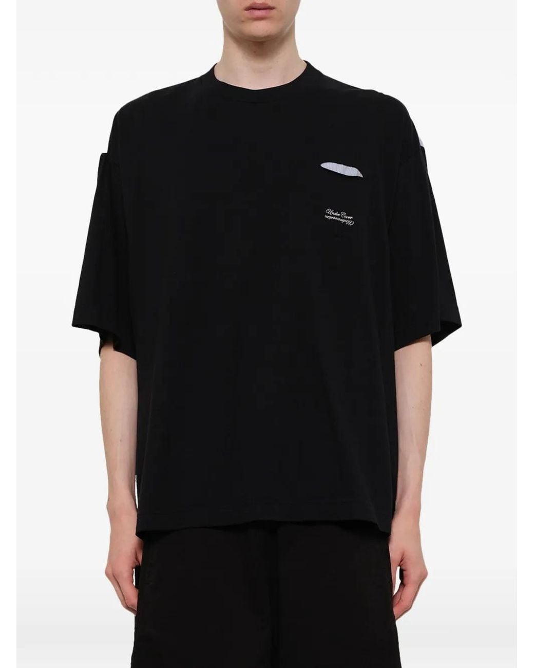 Undercover Black Combo Pocket T-Shirt for men
