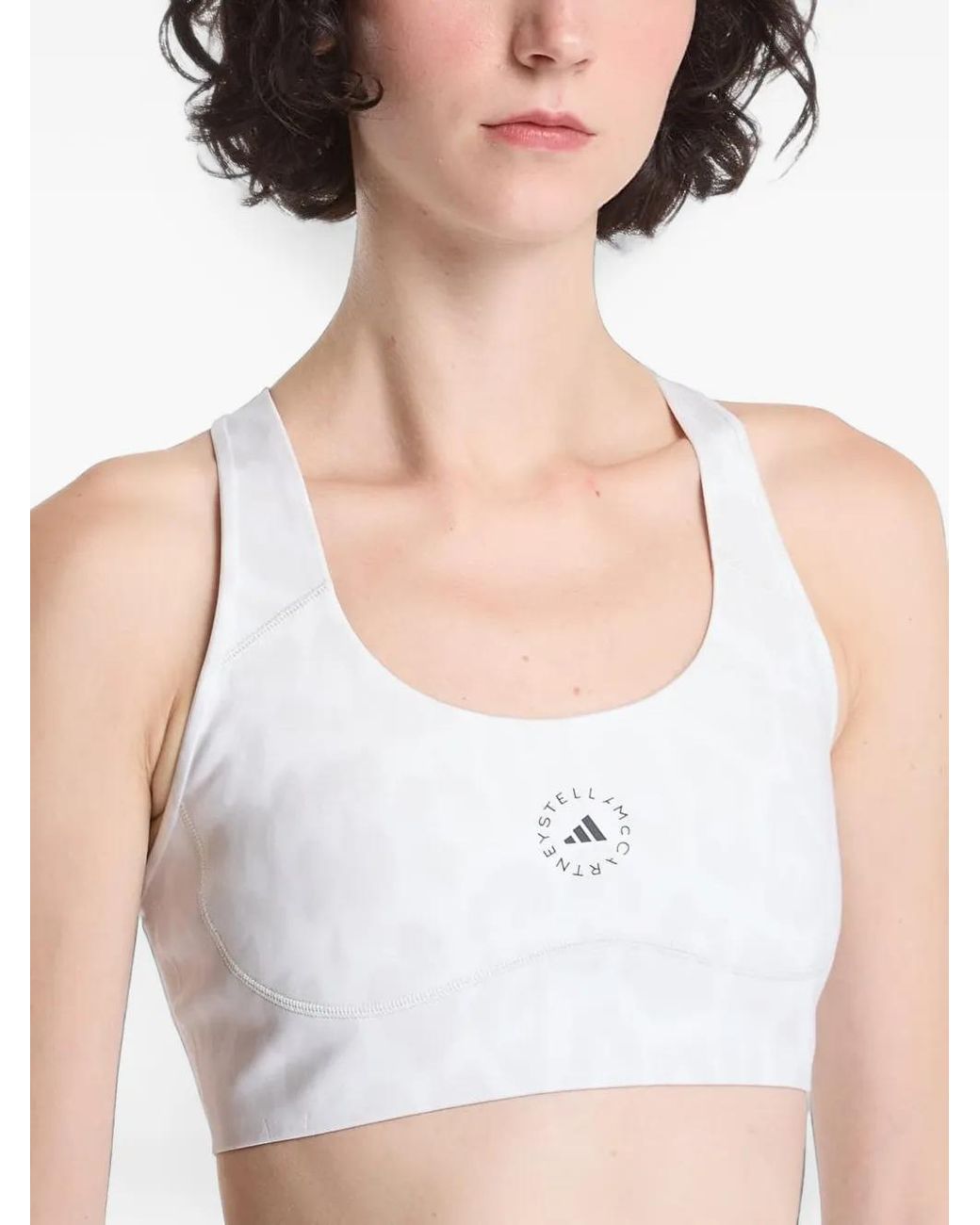 Adidas By Stella McCartney White Gym Bralette