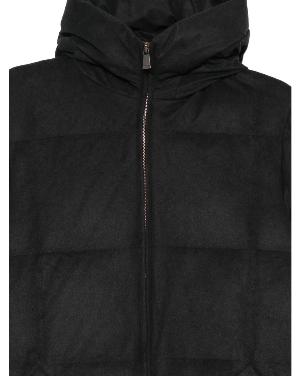 Colombo Black Quilted-Pattern Jacket