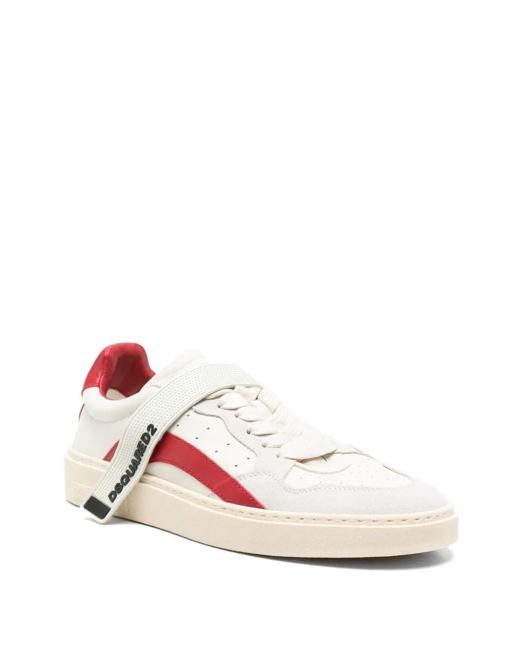 DSquared² Pink Logo-Strap Panelled Sneakers for men