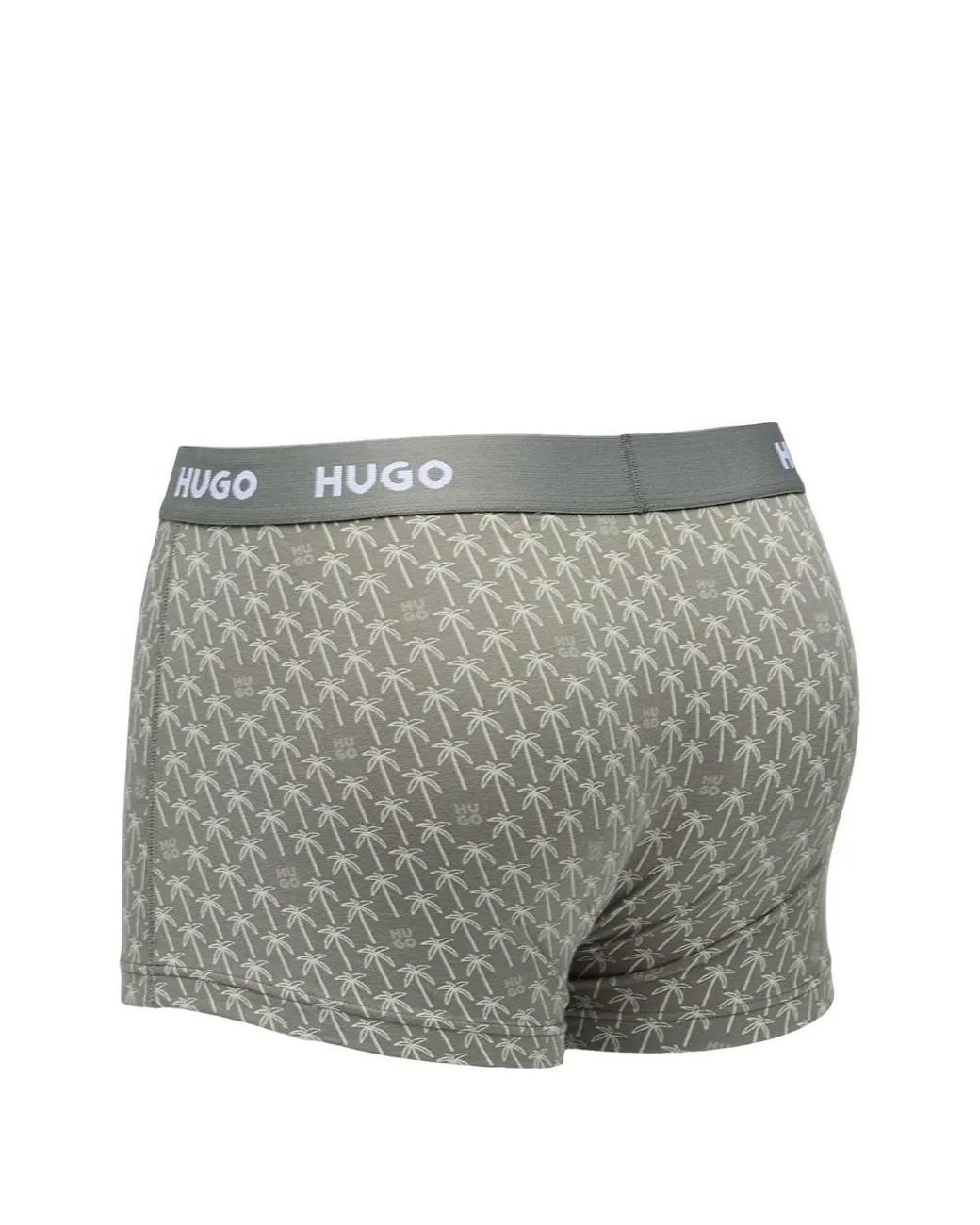 HUGO Gray Logo Boxer Briefs (Set Of Three) for men