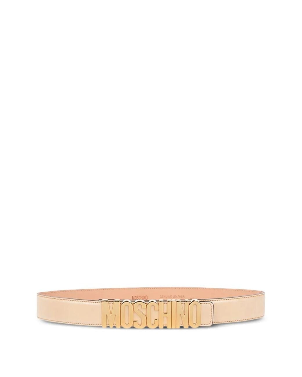 Moschino Natural Logo-Detailed Belt