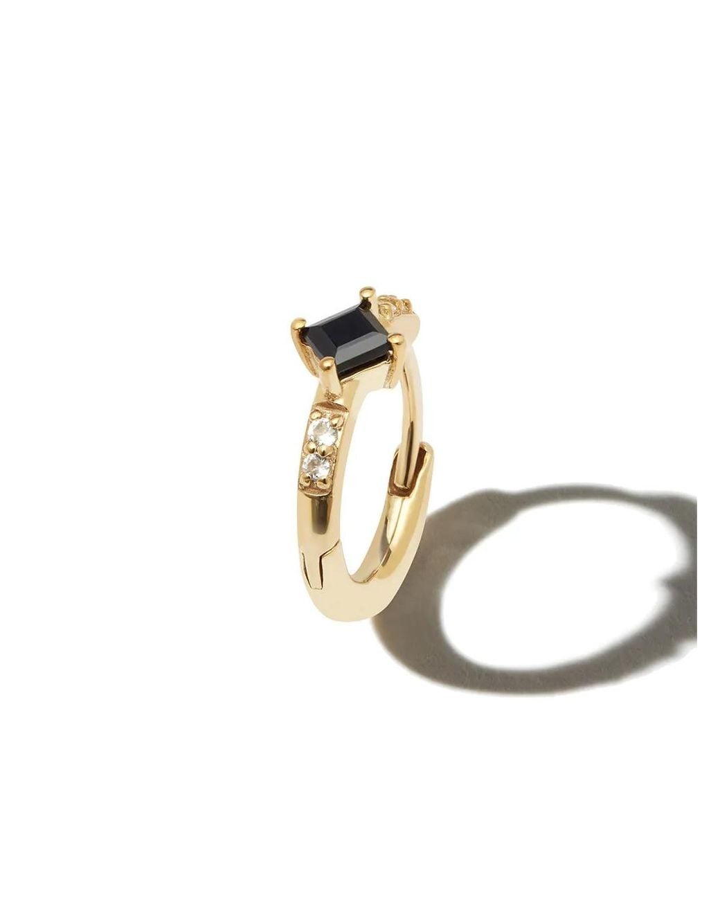 Otiumberg Metallic 9Kt Sapphire Huggie Hoop