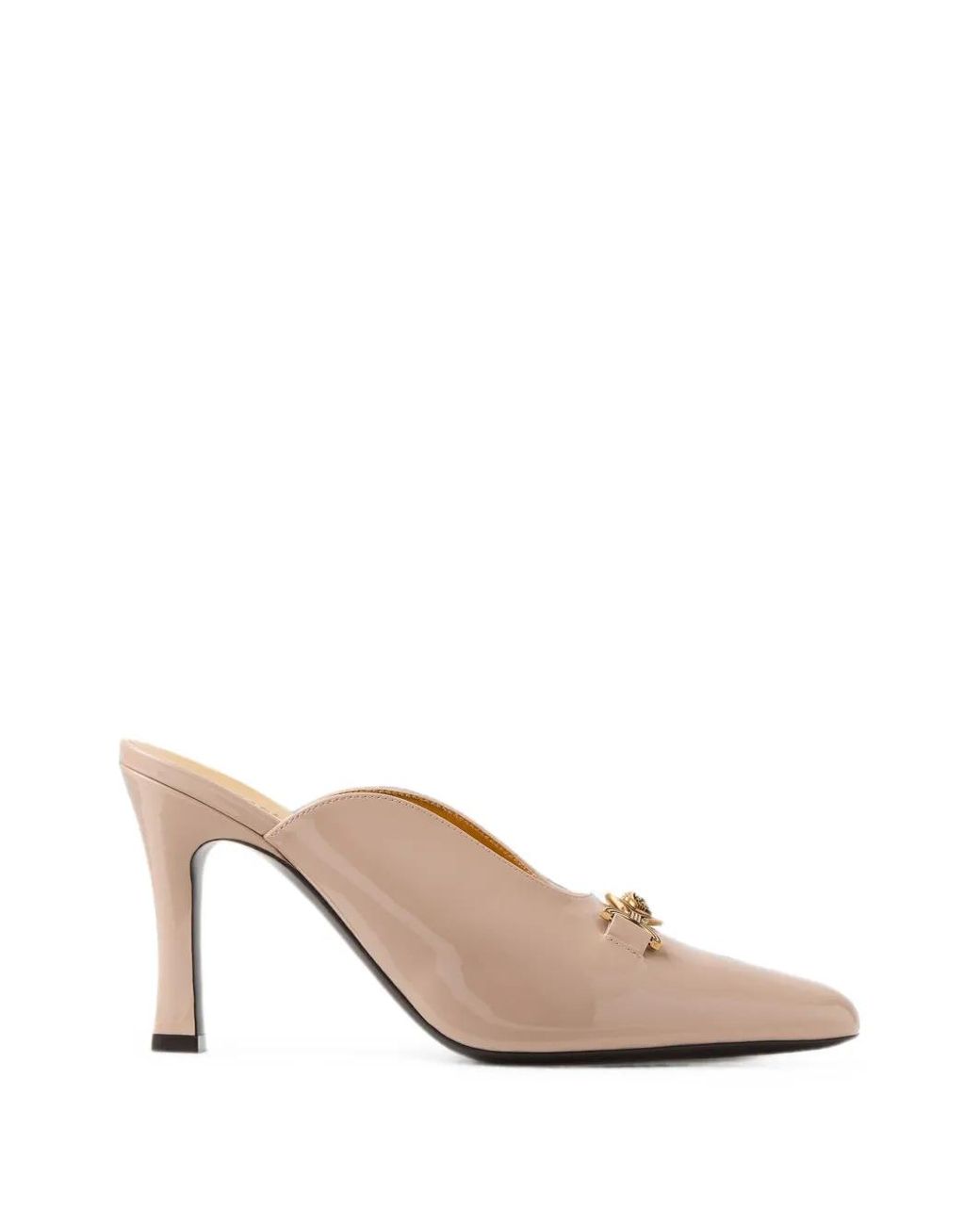 Versace Pink Marisa Patent Mules 90 Mm