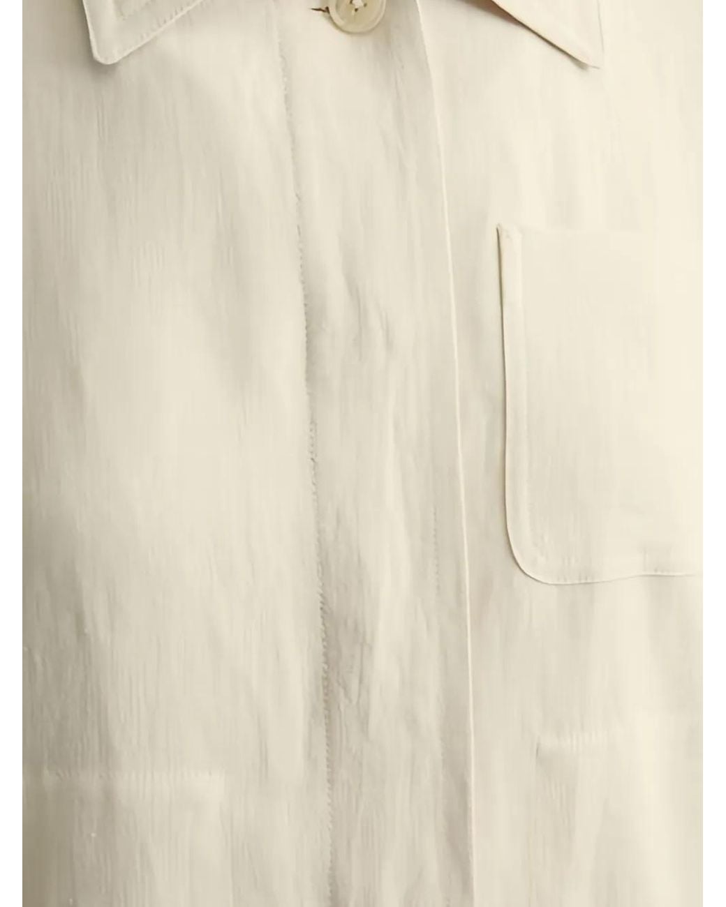 Marc O' Polo White Button-Up Overshirt