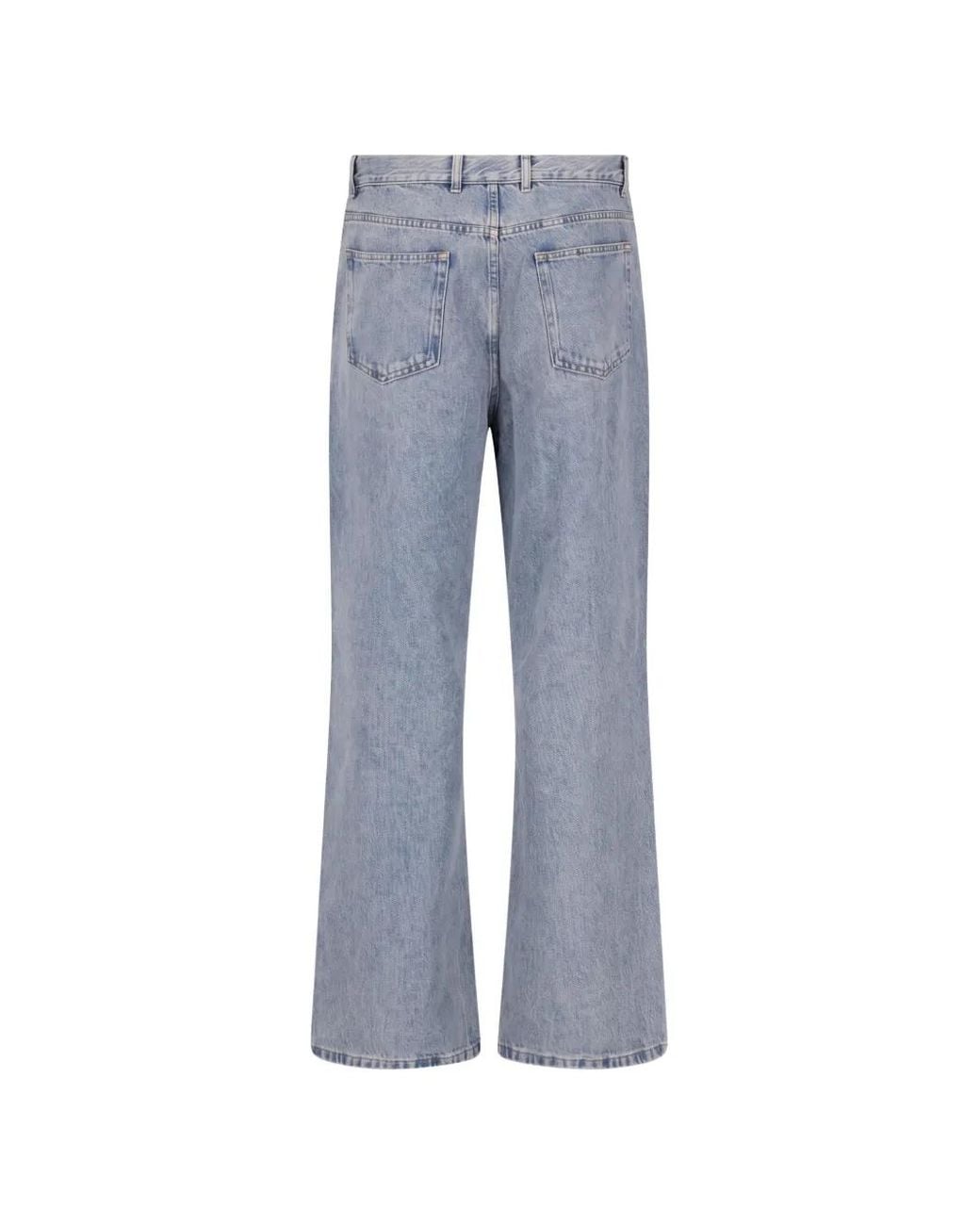 A.P.C. Blue Stonewashed Straight-Leg Jeans for men