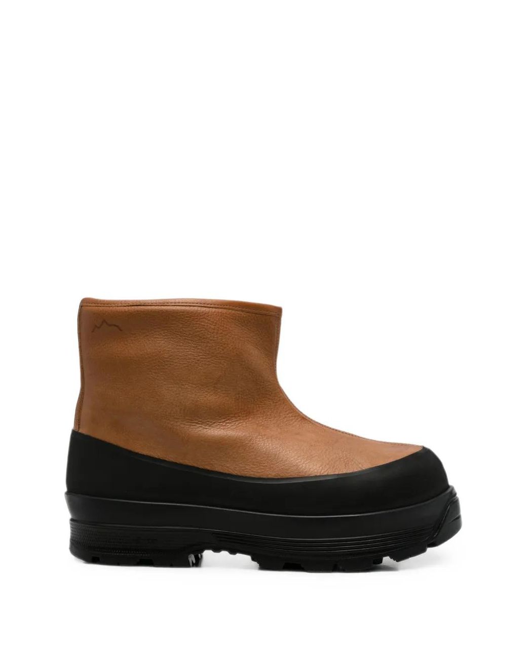Diemme Brown Bottines Badia En Cuir À Doublure En Peau Lainée for men