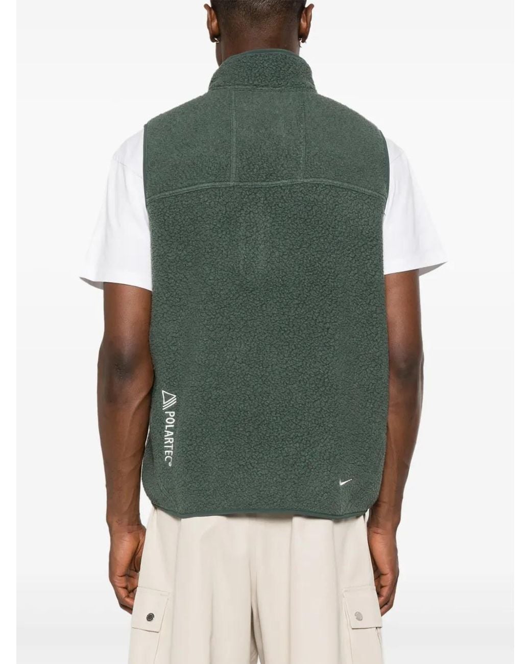 Nike Green Polar Tec Panelled Gilet for men