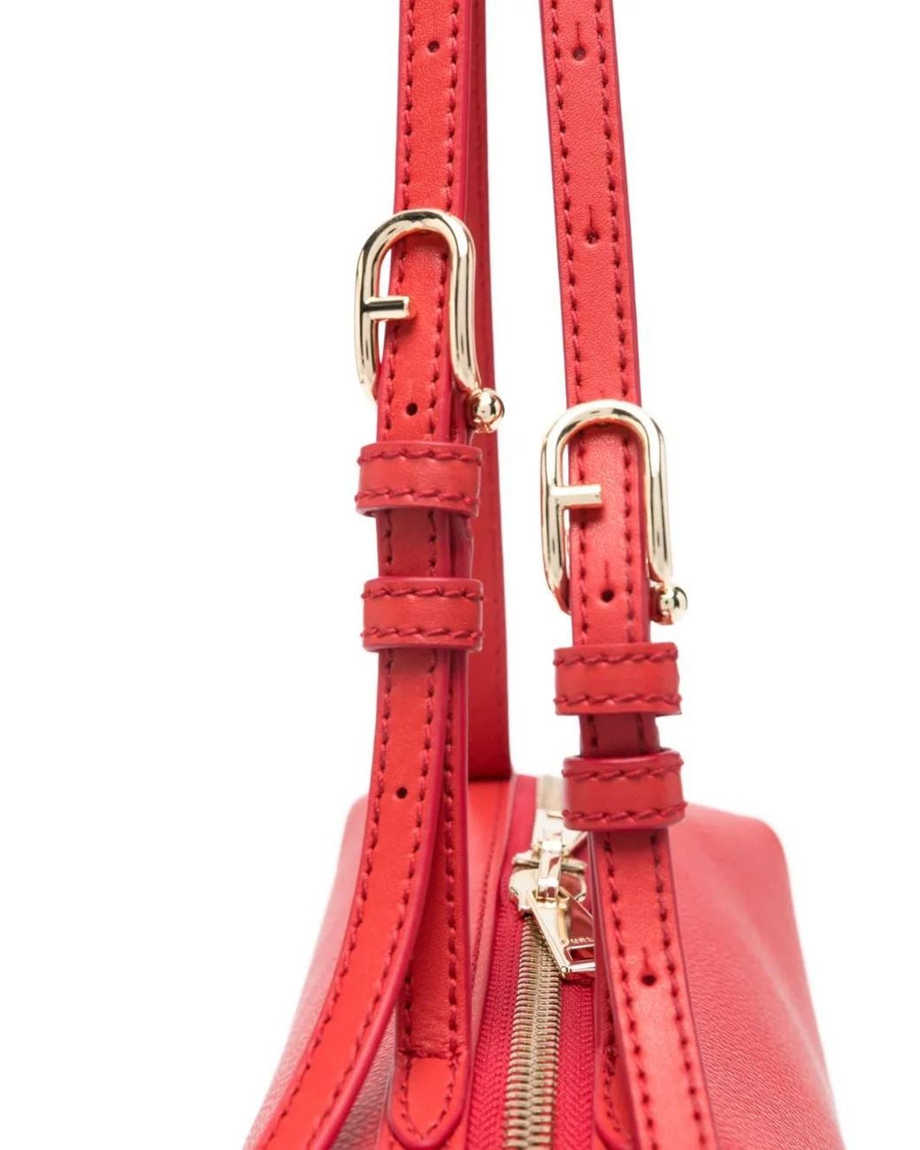 Furla Red Medium Boston Shoulder Bag