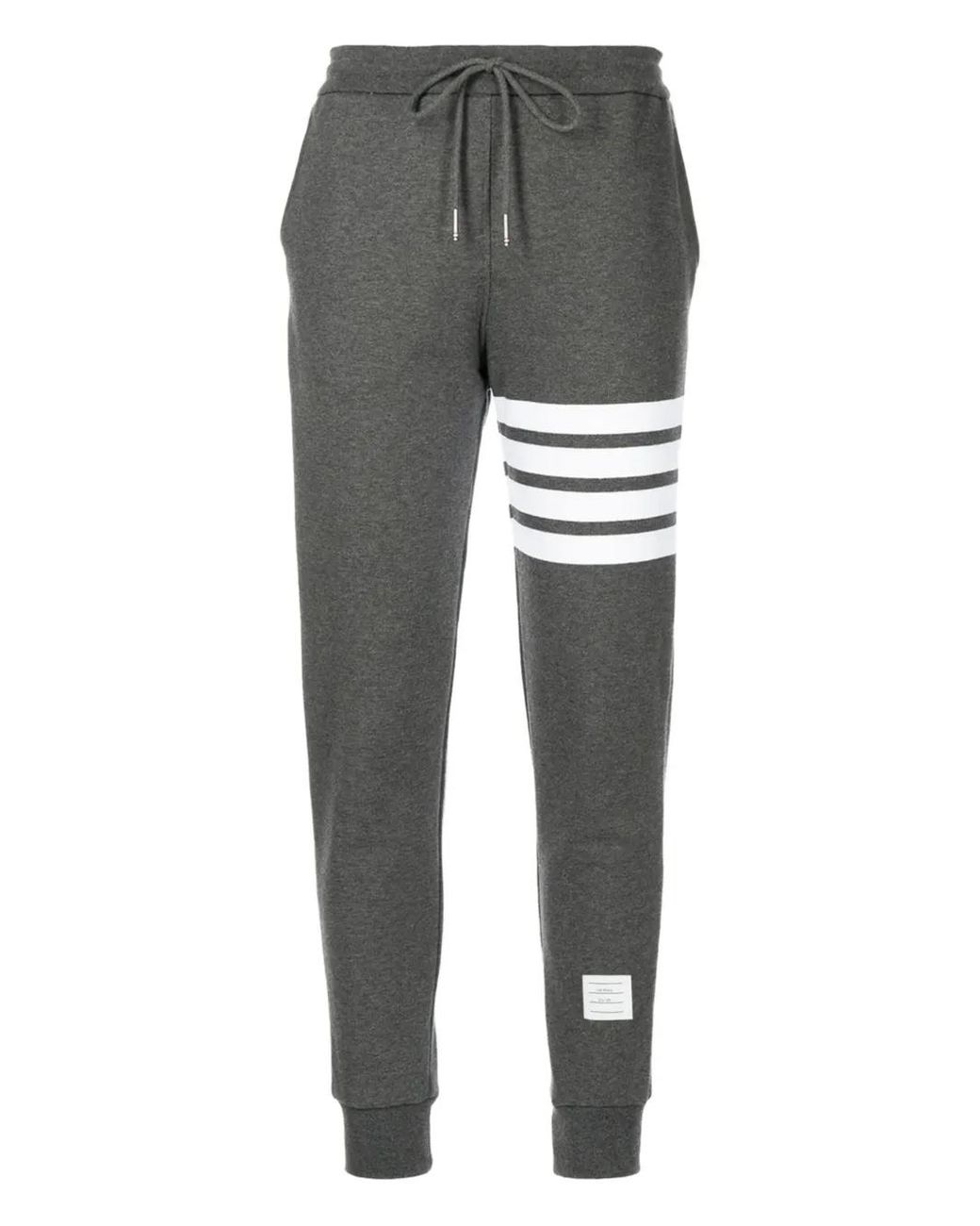 Thom Browne Gray Classic Loopback 4-Bar Sweatpants