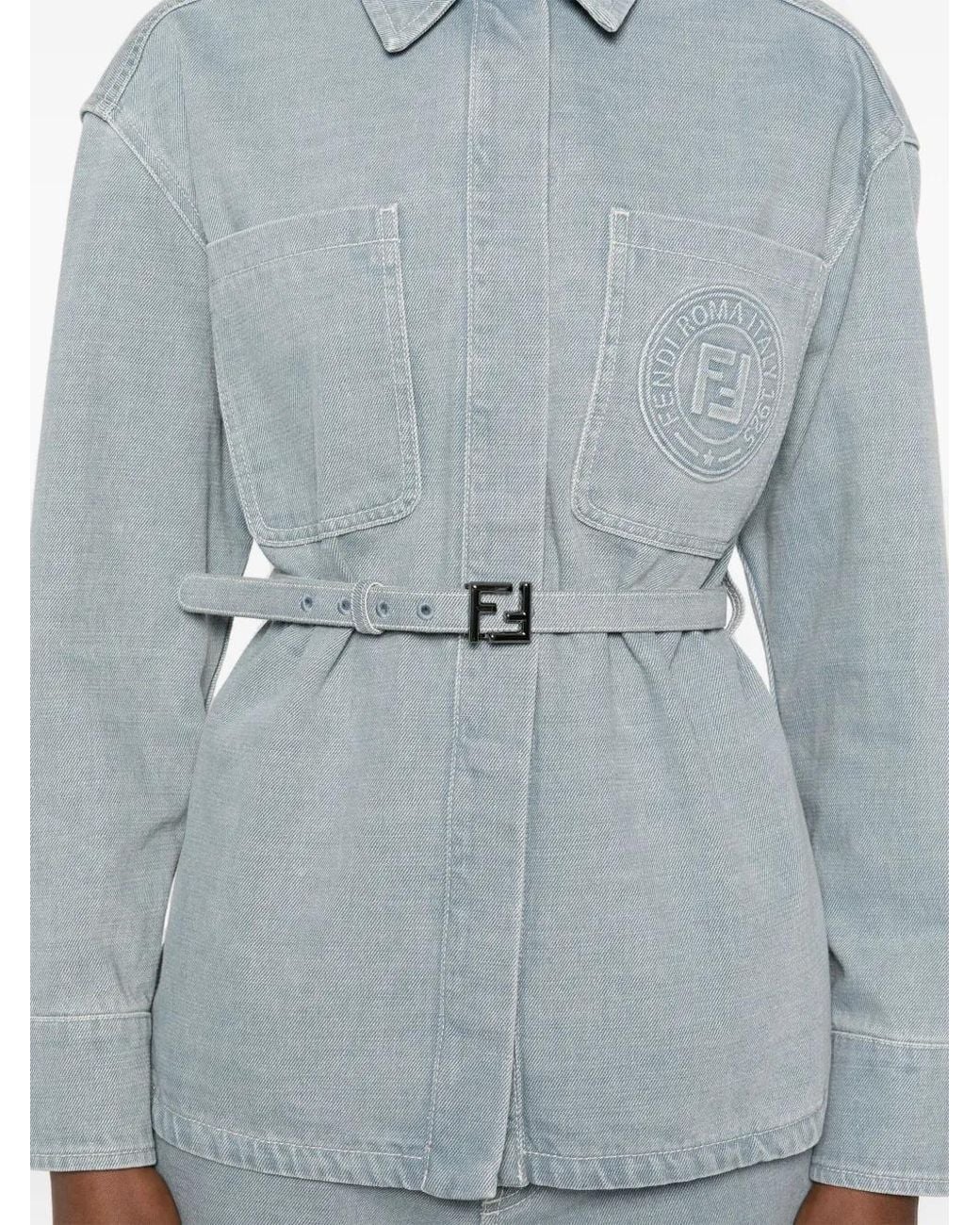 Fendi Blue Denim Go-To Jacket