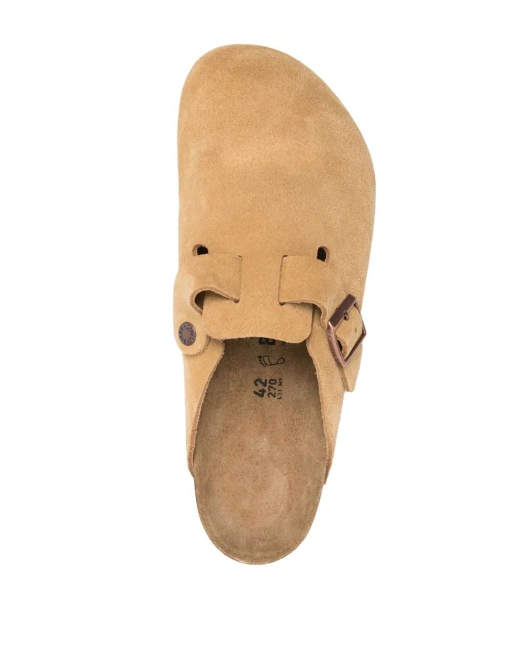 Birkenstock Natural Boston Suede Mules for men