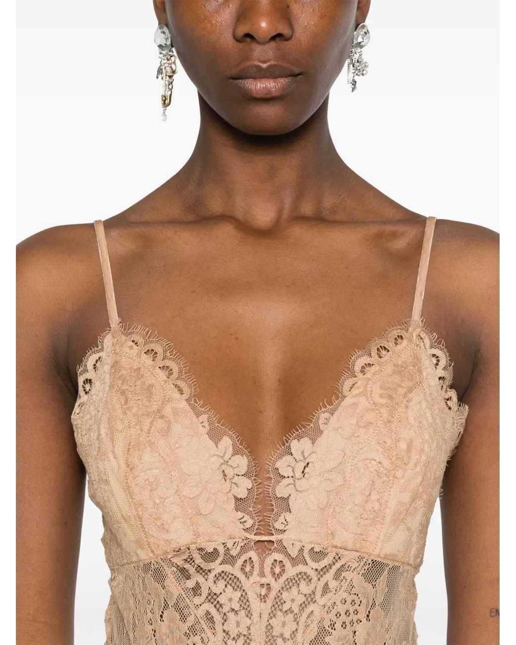 Zimmermann Natural Lace Teddy Bodysuit