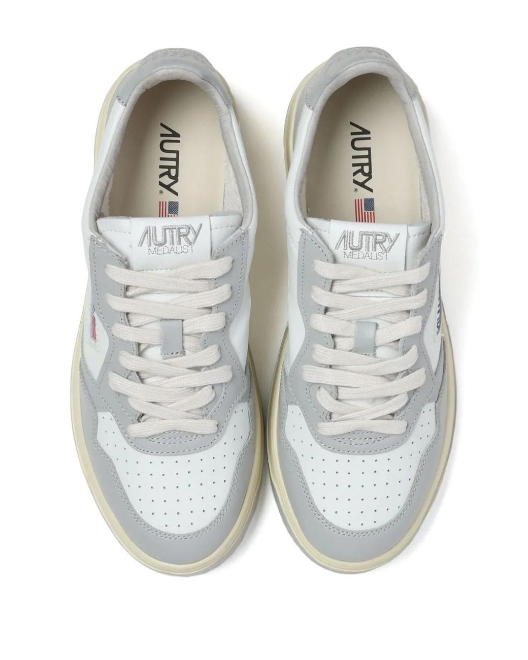 Autry White Medalist 'Love' Sneakers