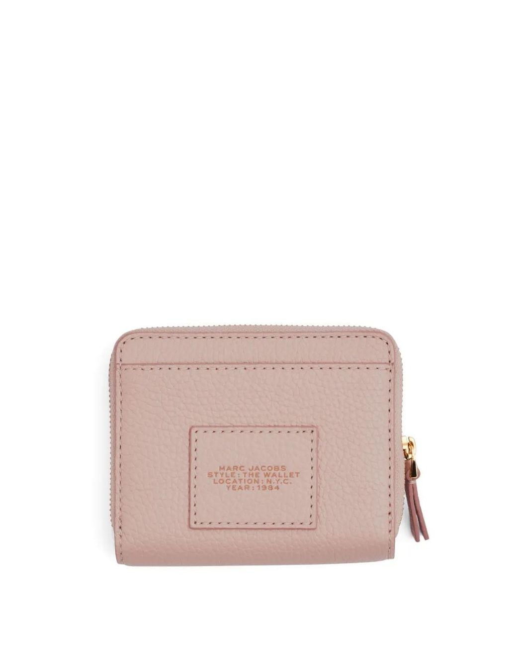 Marc Jacobs Pink The Leather Mini Compact Wallet