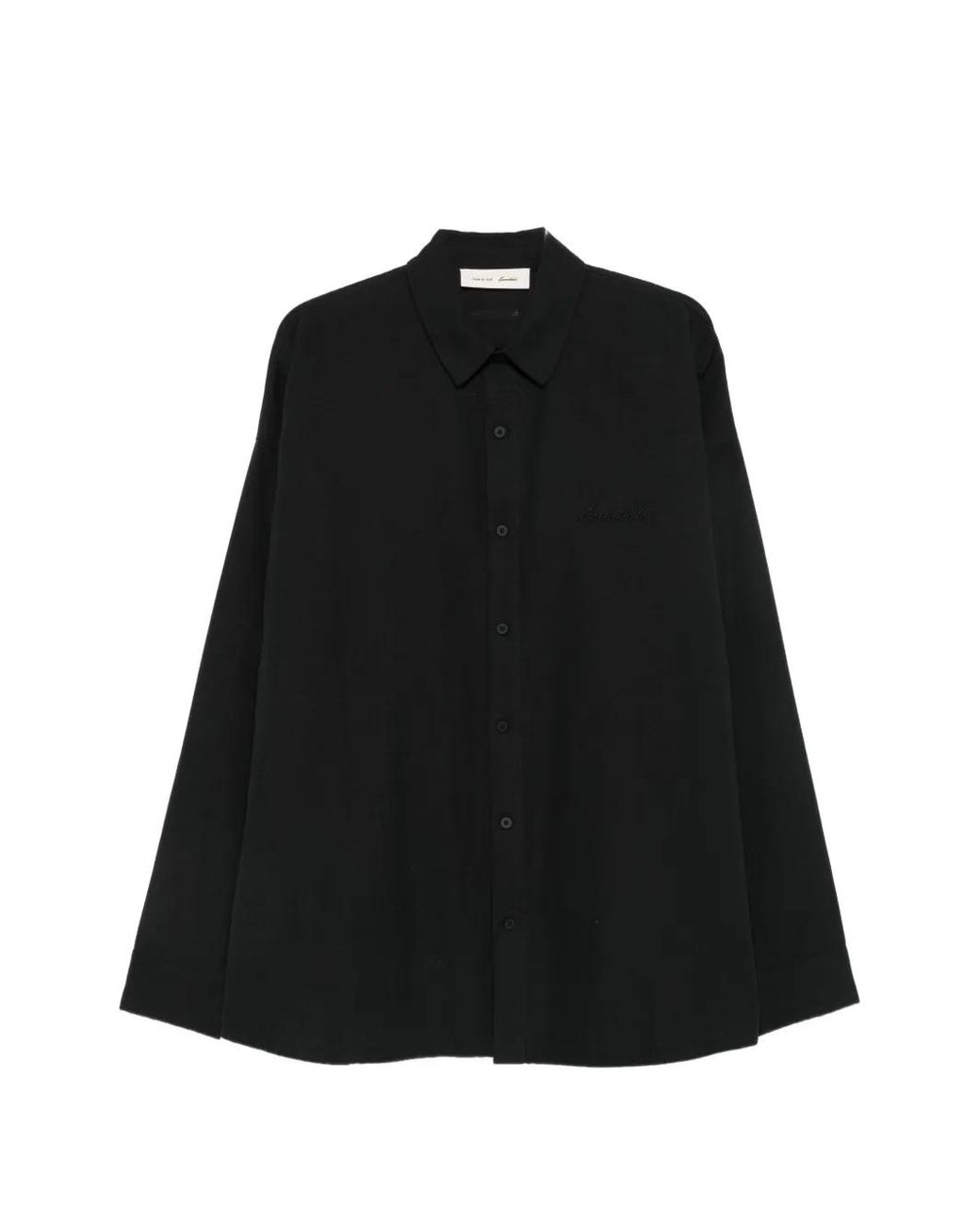 Fear Of God Black Essentials Logo-Embroidered Shirt for men