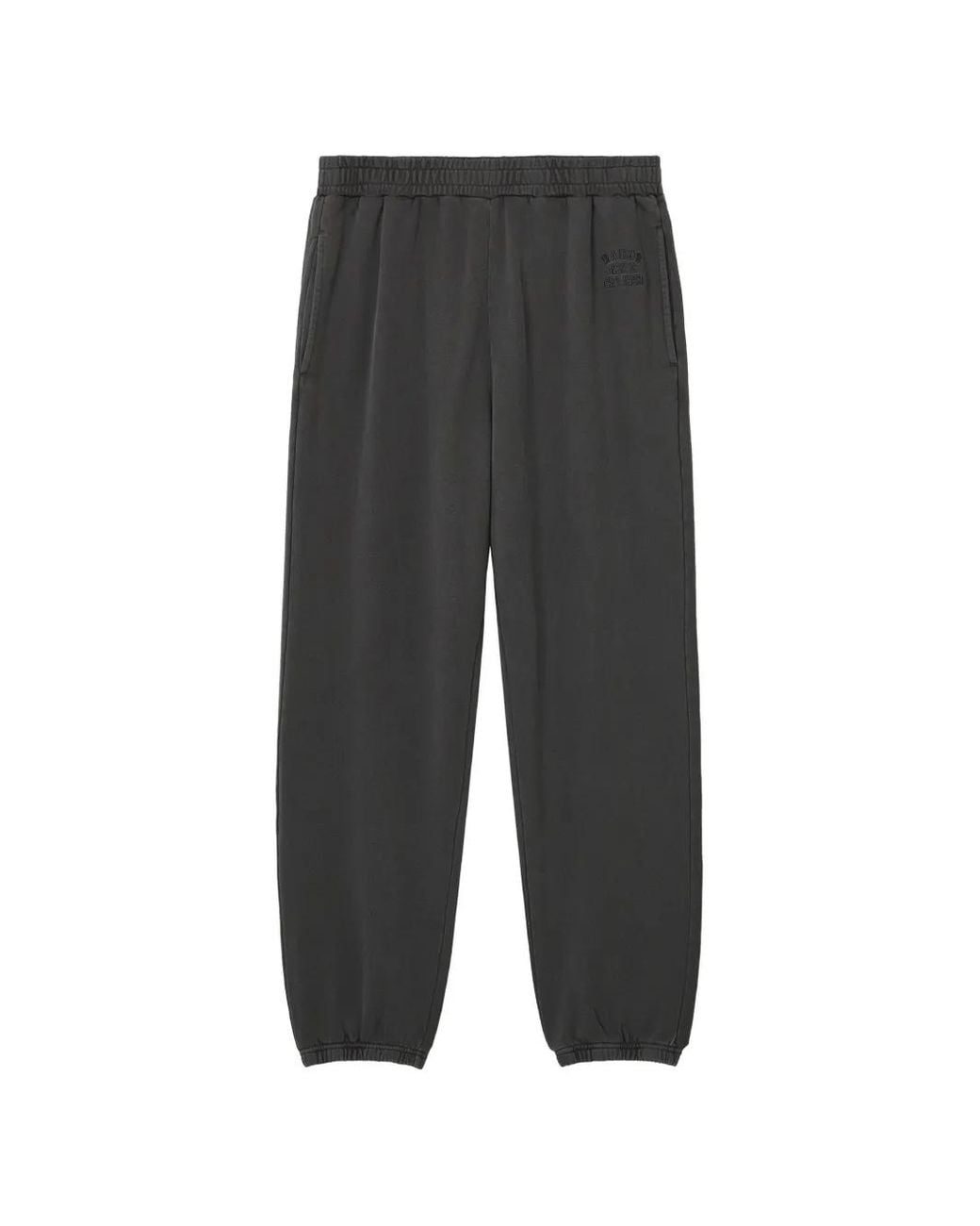 Izzue Gray Logo-Embroidered Track Pants for men