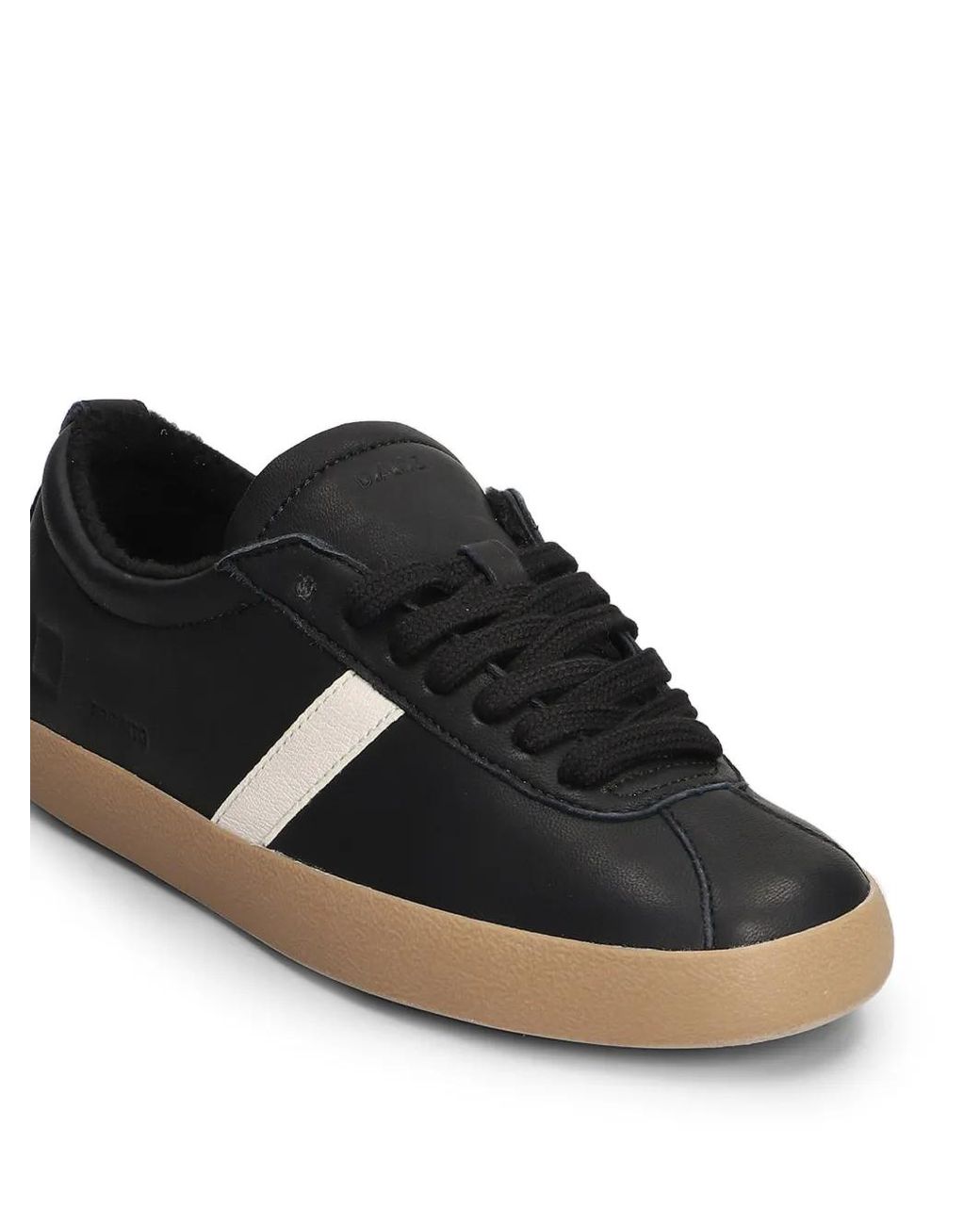 Date Black Prima Contrast-Stripe Sneakers for men