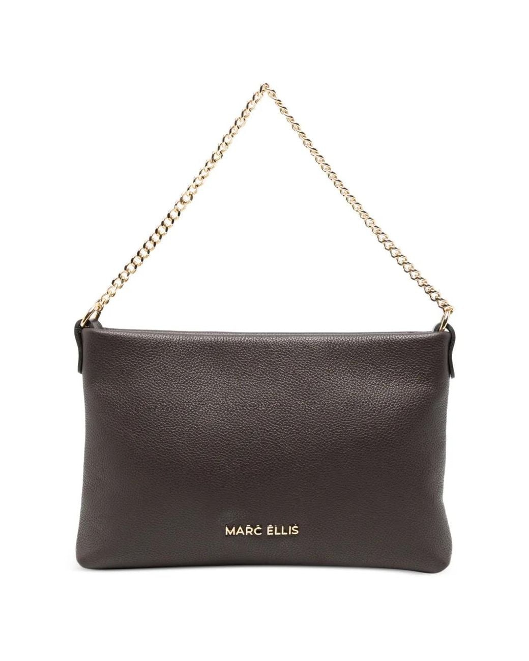 Bolso Shopper Esterdo Con Cadena Marc Ellis de color Gray