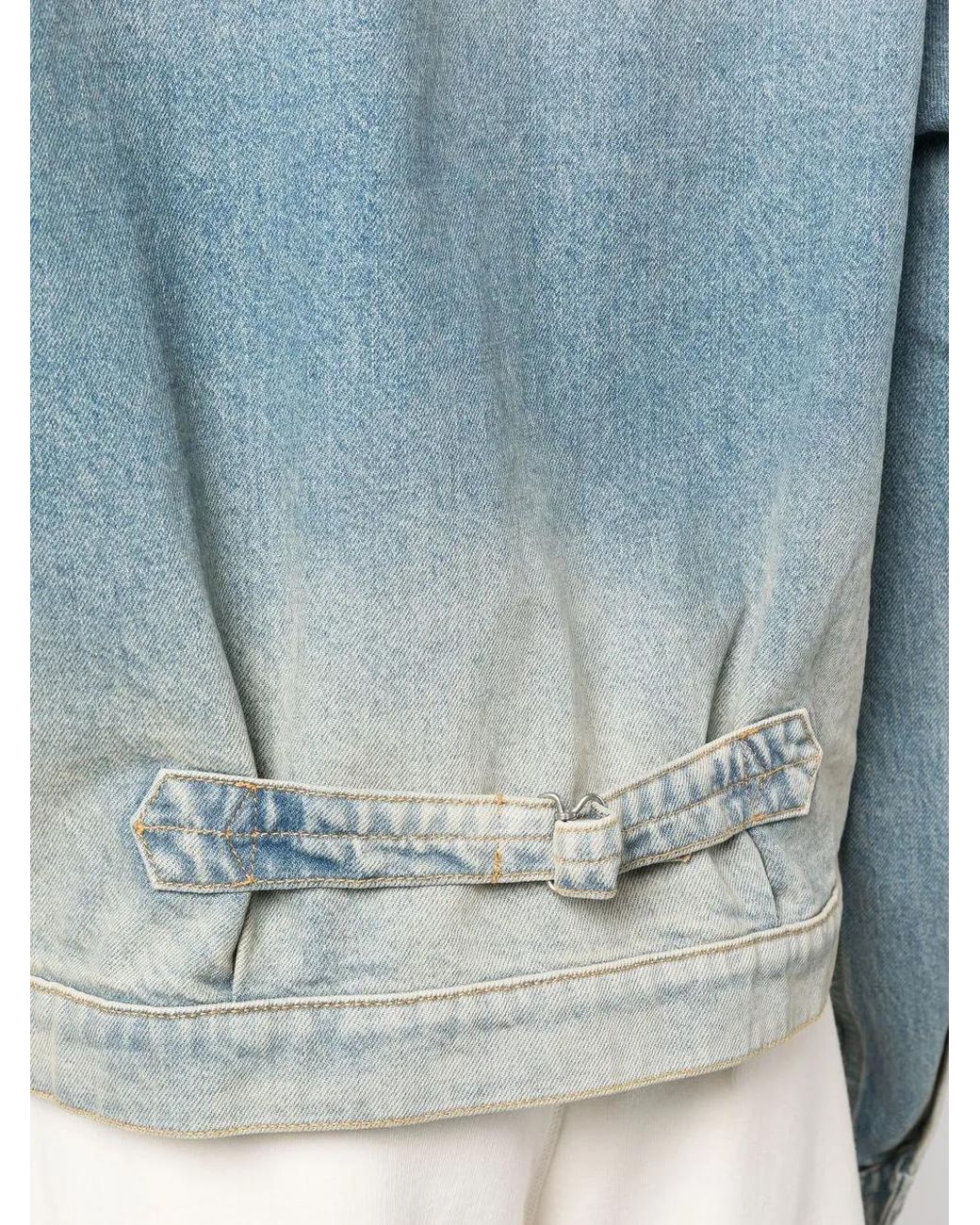 KENZO Blue Faded Denim Jacket for men