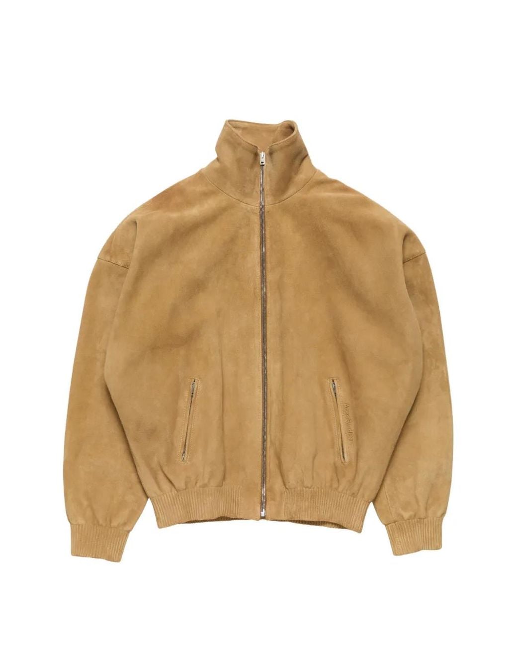 Acne Natural Lamb-Leather Bomber Jacket