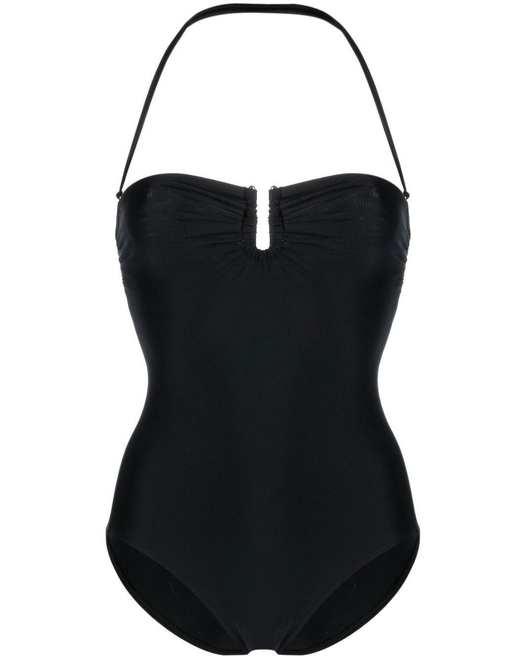 Zadig & Voltaire Wings Halterneck Swimsuit in Black | Lyst UK