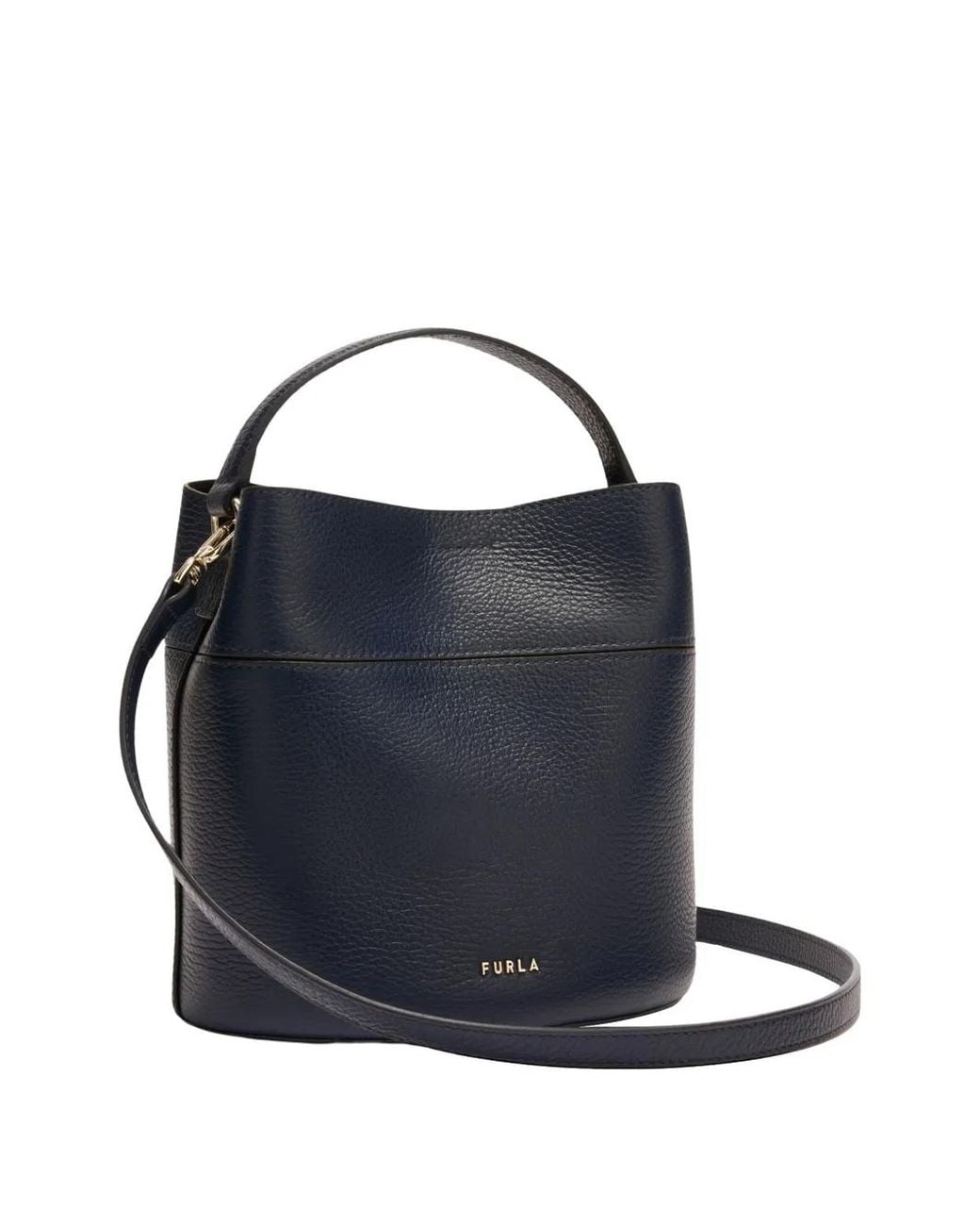 Furla Blue Amelia Bucket Bag